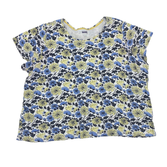 FLORAL PRINT BASIC EDITIONS TOP SS, Size 4X