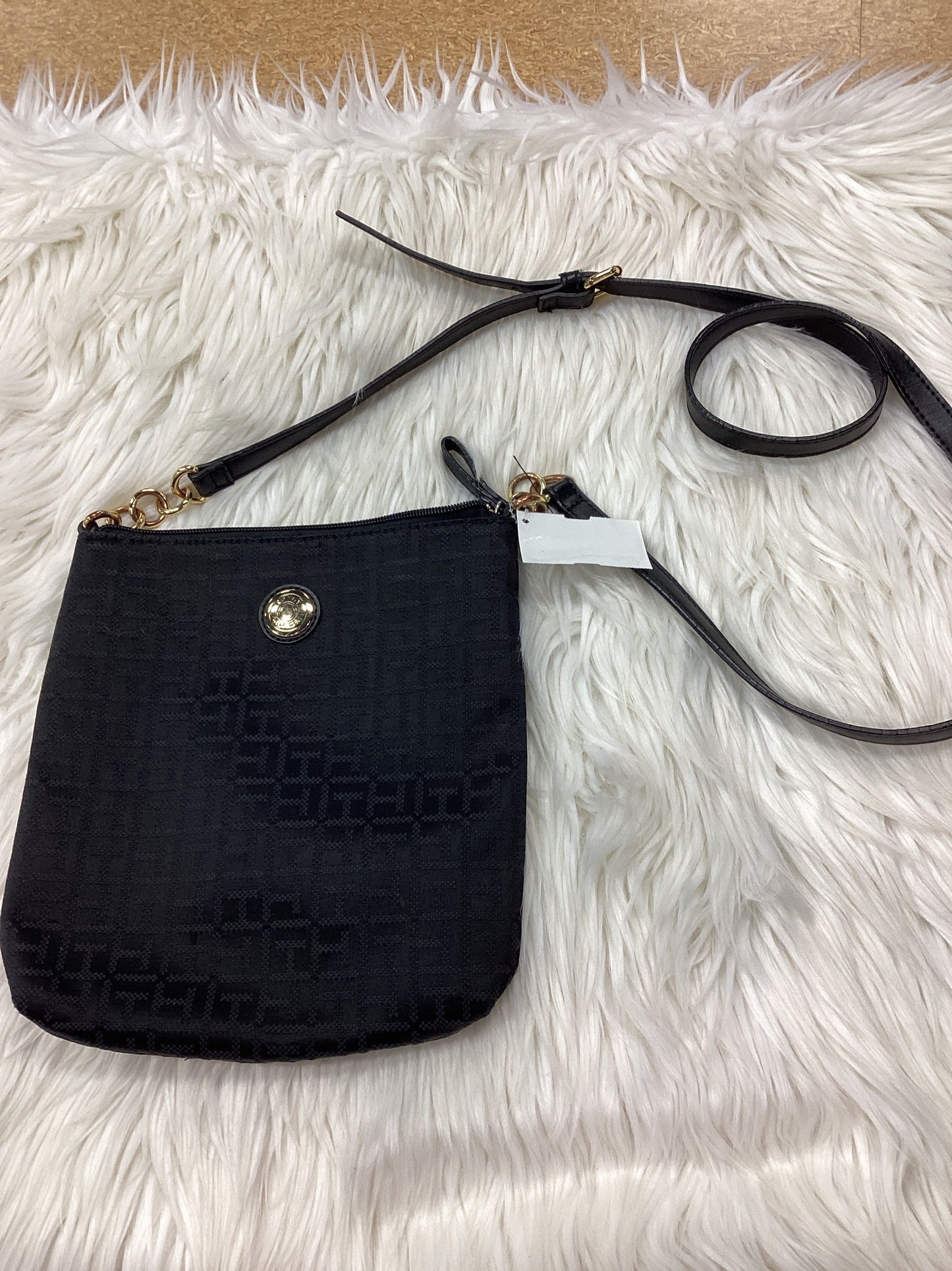 Handbag By Tommy Hilfiger In Black, Size:Medium