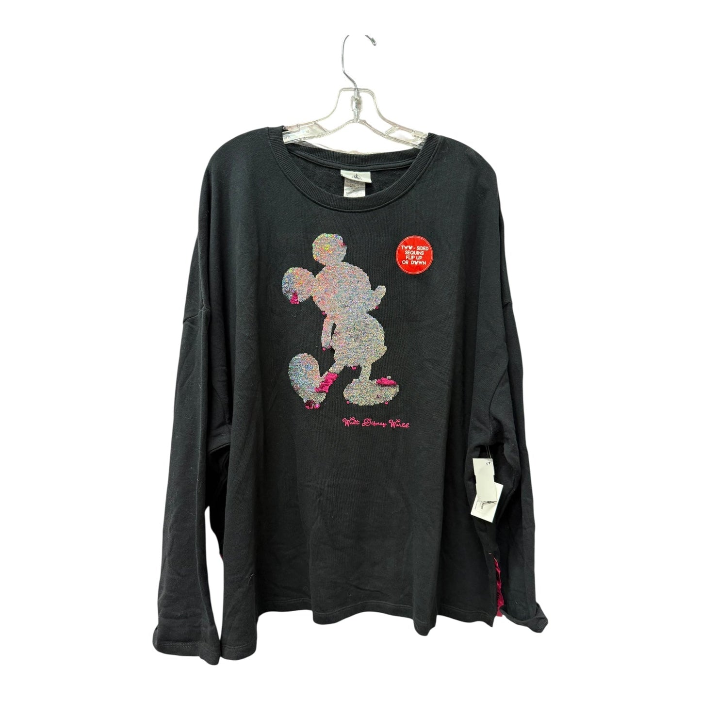 Top Ls By Disney Store In Black, Size:2X