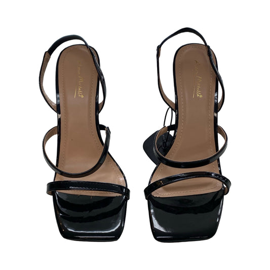 Sandals Heels Stiletto By Anne Marie In Black, Size:9