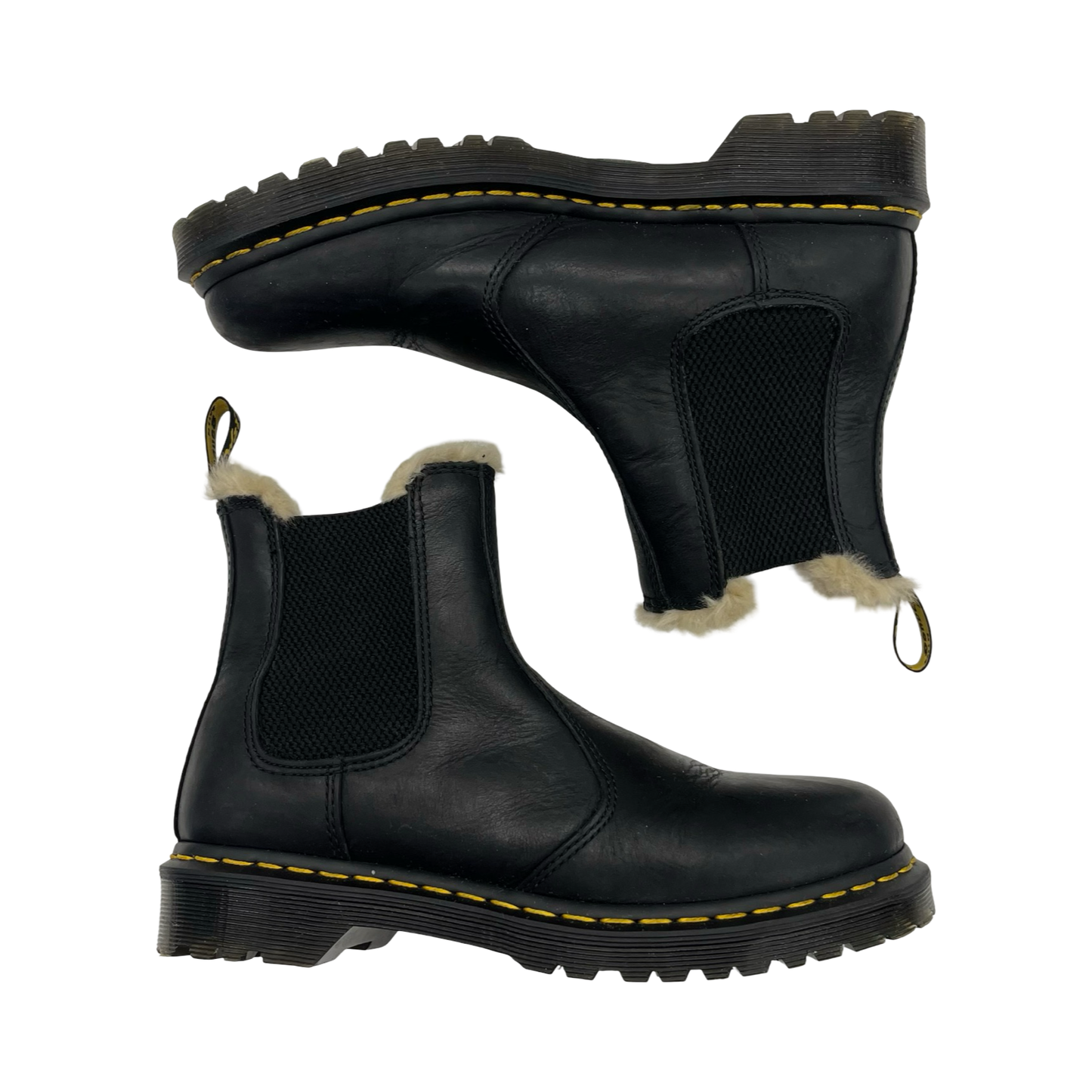 Boots Leather By Dr Martens In Black, Size:9