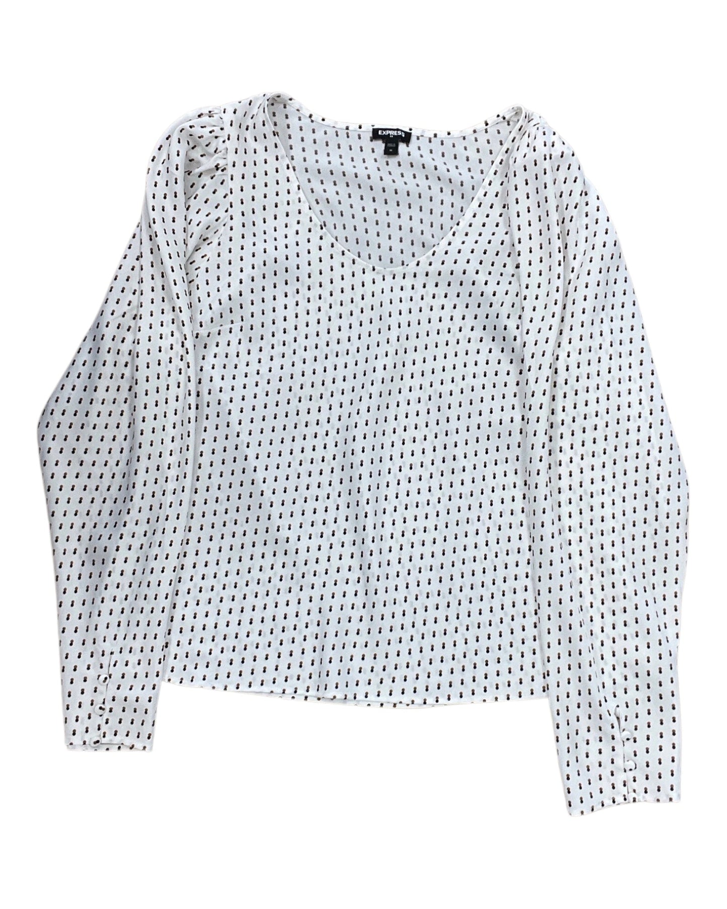 Top Ls By Express In White, Size:M