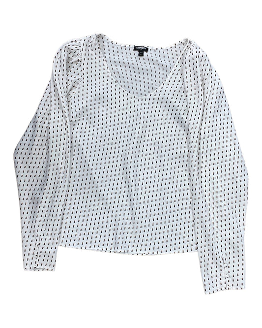 Top Ls By Express In White, Size:M