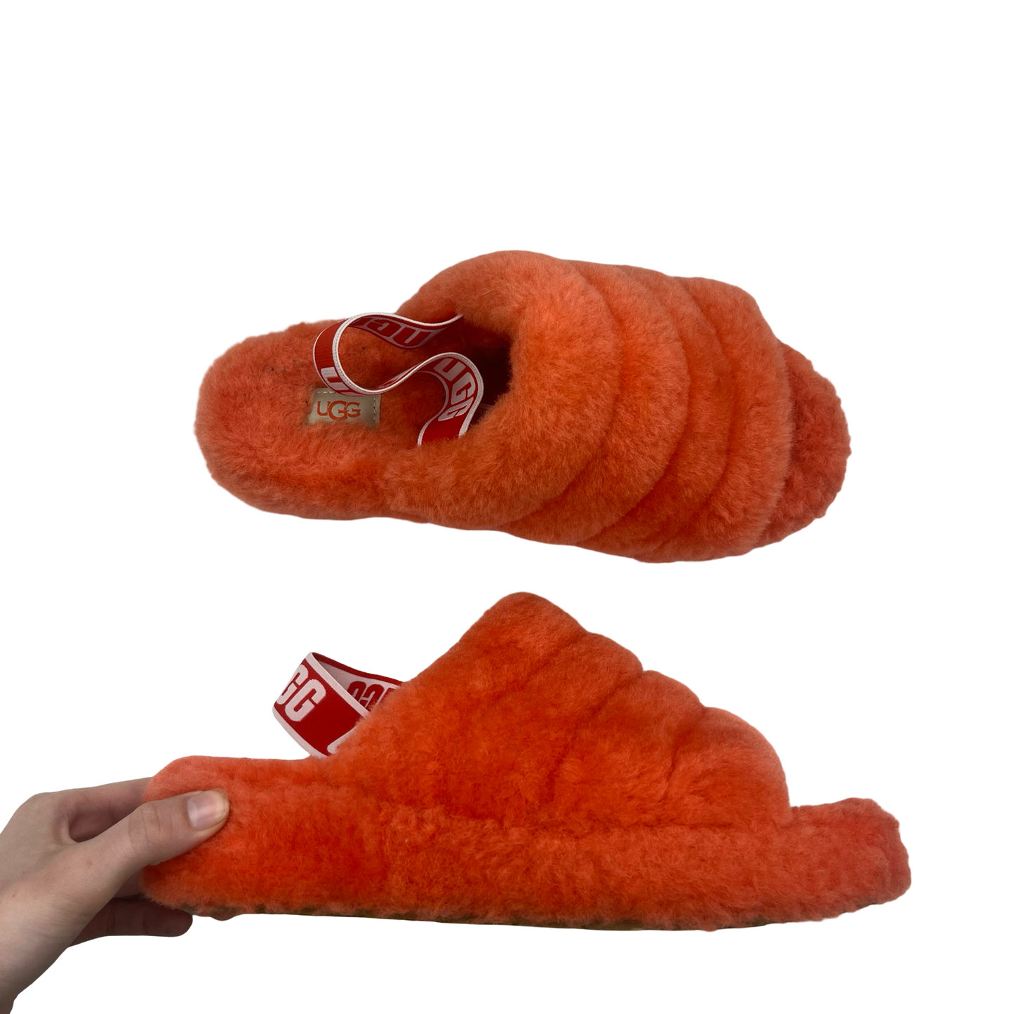 Sandals Designer By Ugg In Orange, Size:10
