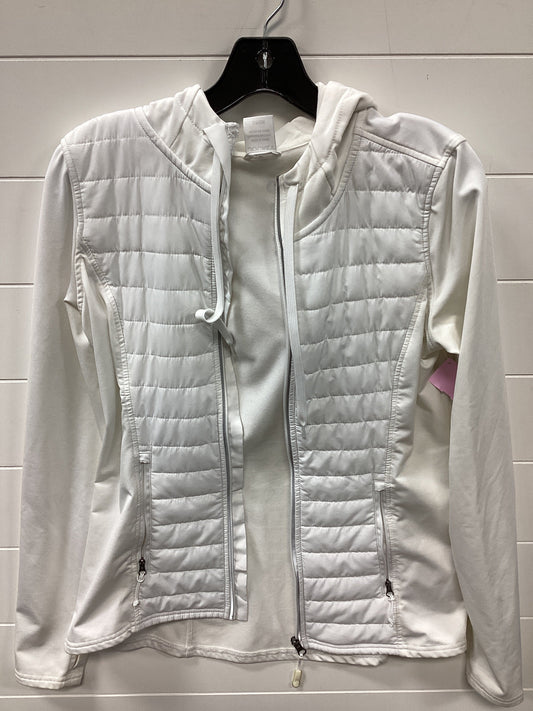 Athletic Jacket By Jockey In White, Size:S