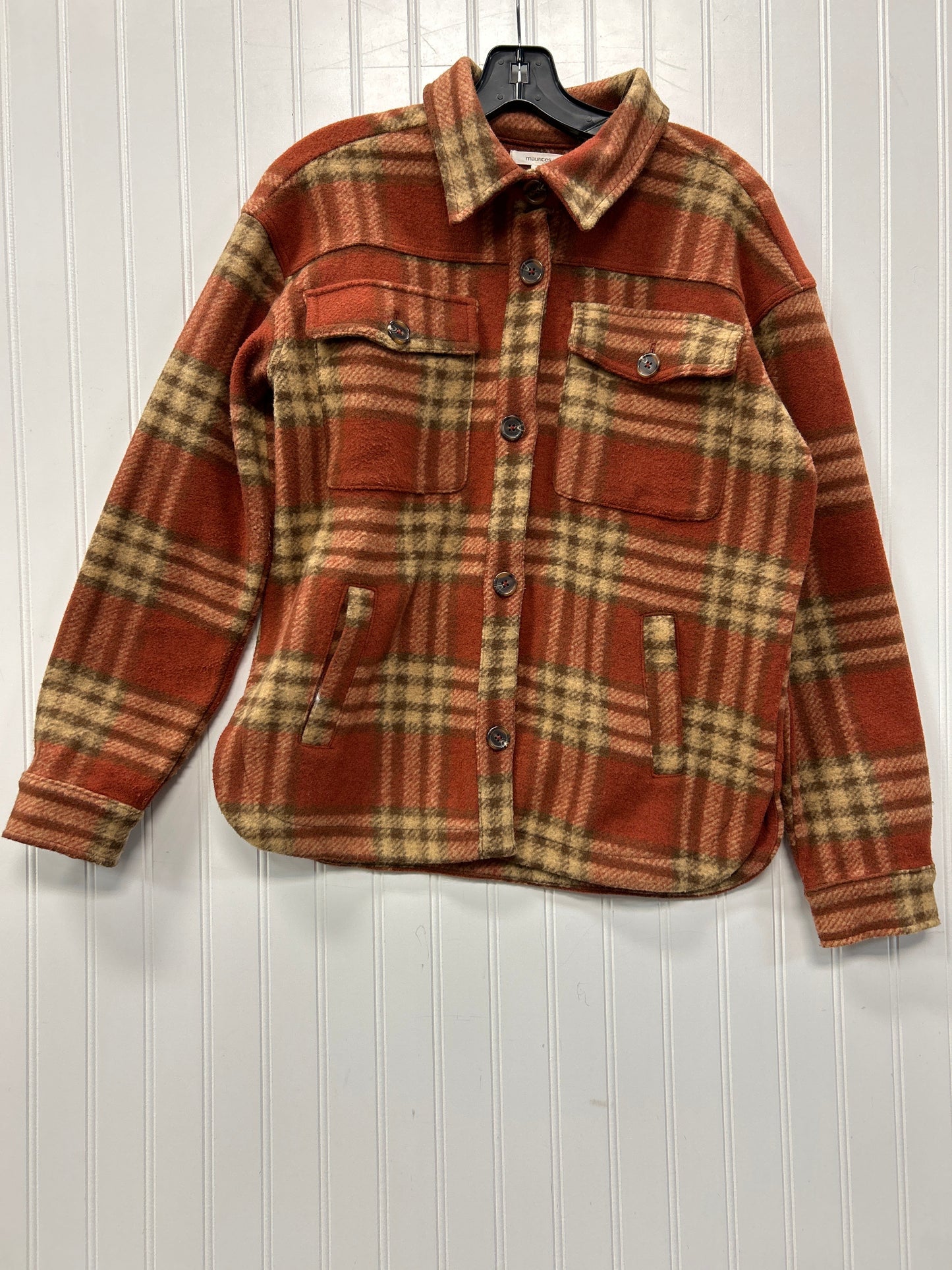 Jacket Fleece By Maurices In Orange, Size:Xs