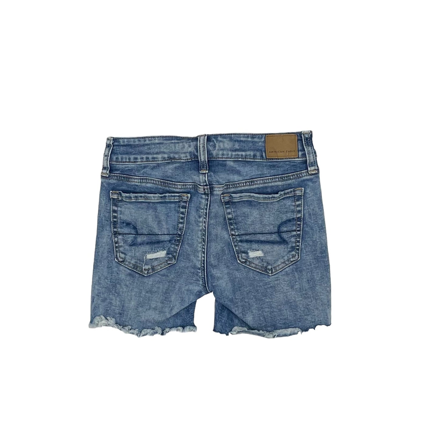 BLUE DENIM AMERICAN EAGLE SHORTS, Size 0