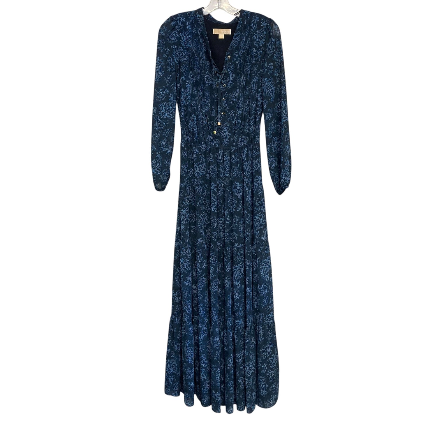 Dress Casual Maxi By Michael By Michael Kors In Blue, Size:Xs