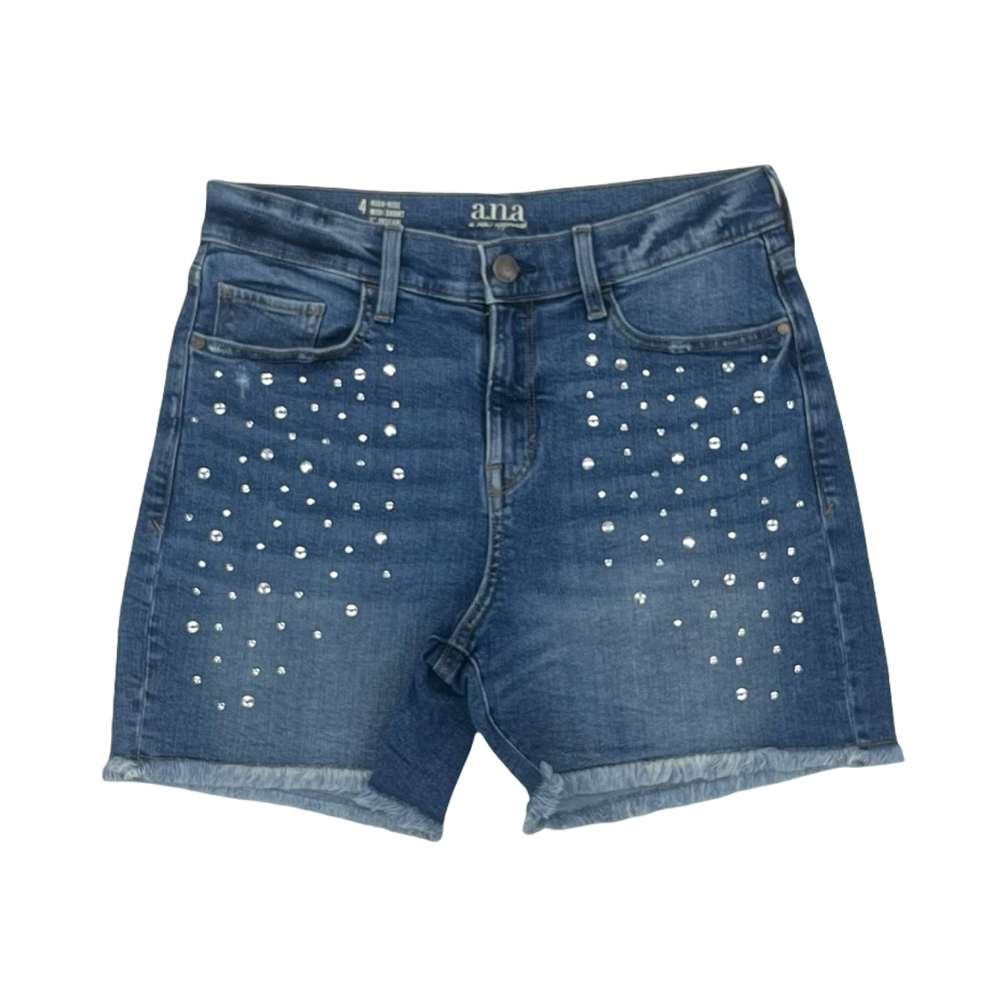 Shorts By Ana In Blue Denim, Size:4