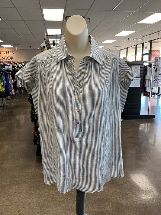 Top Ss By Entro In Striped Pattern, Size:S