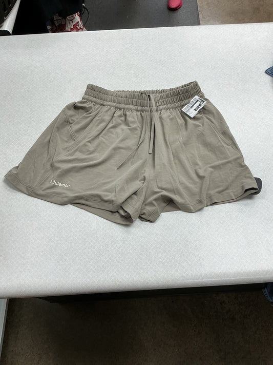Athletic Shorts By Lululemon In Taupe, Size:Xs