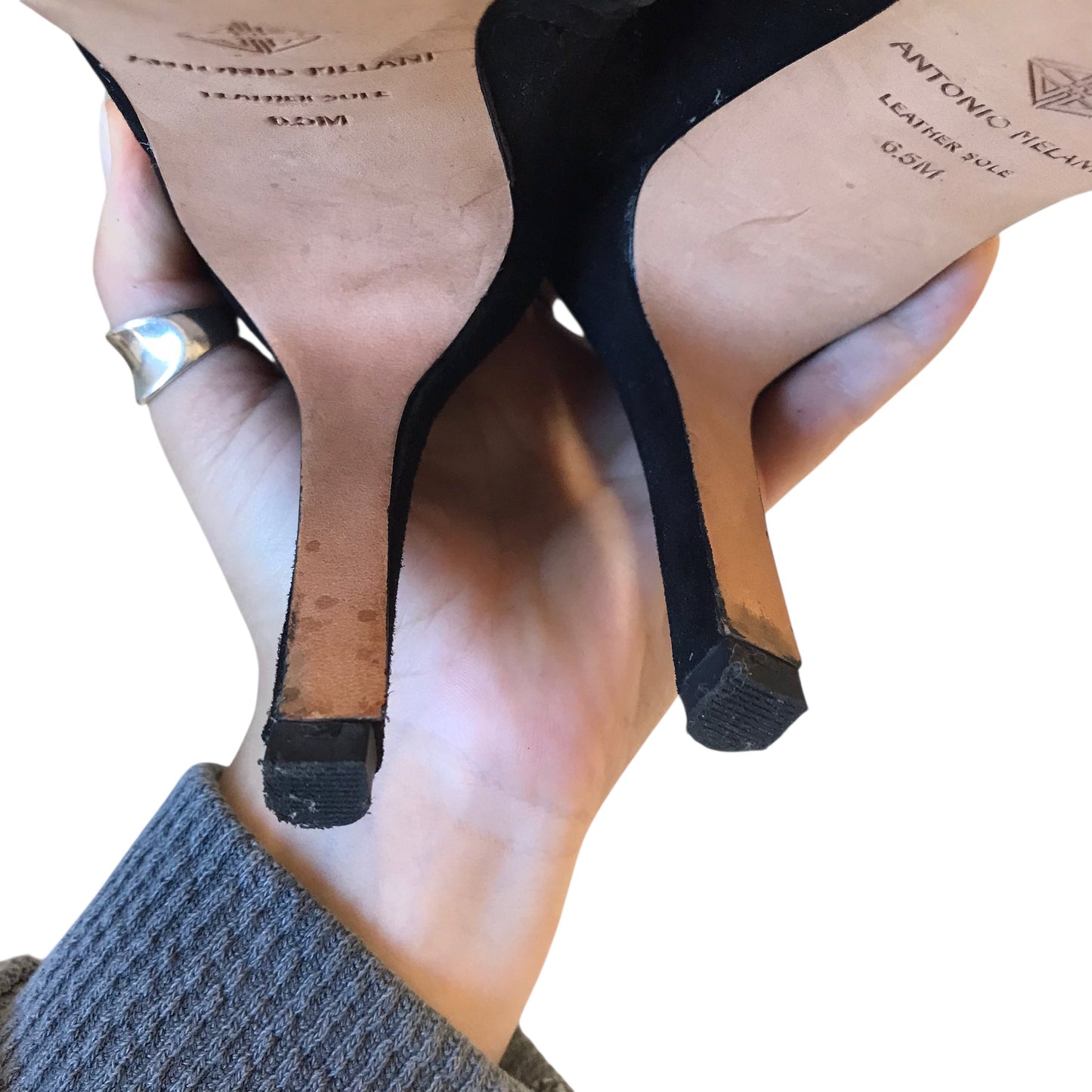 Boots Ankle Heels By Antonio Melani In Black, Size:6.5