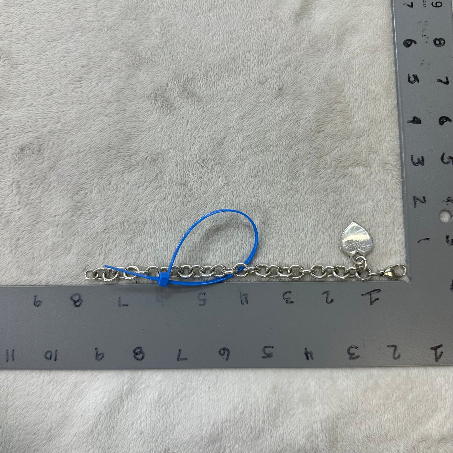 Return to Tiffany sterling silver heart tag charm bracelet Luxury Designer By Tiffany And Company