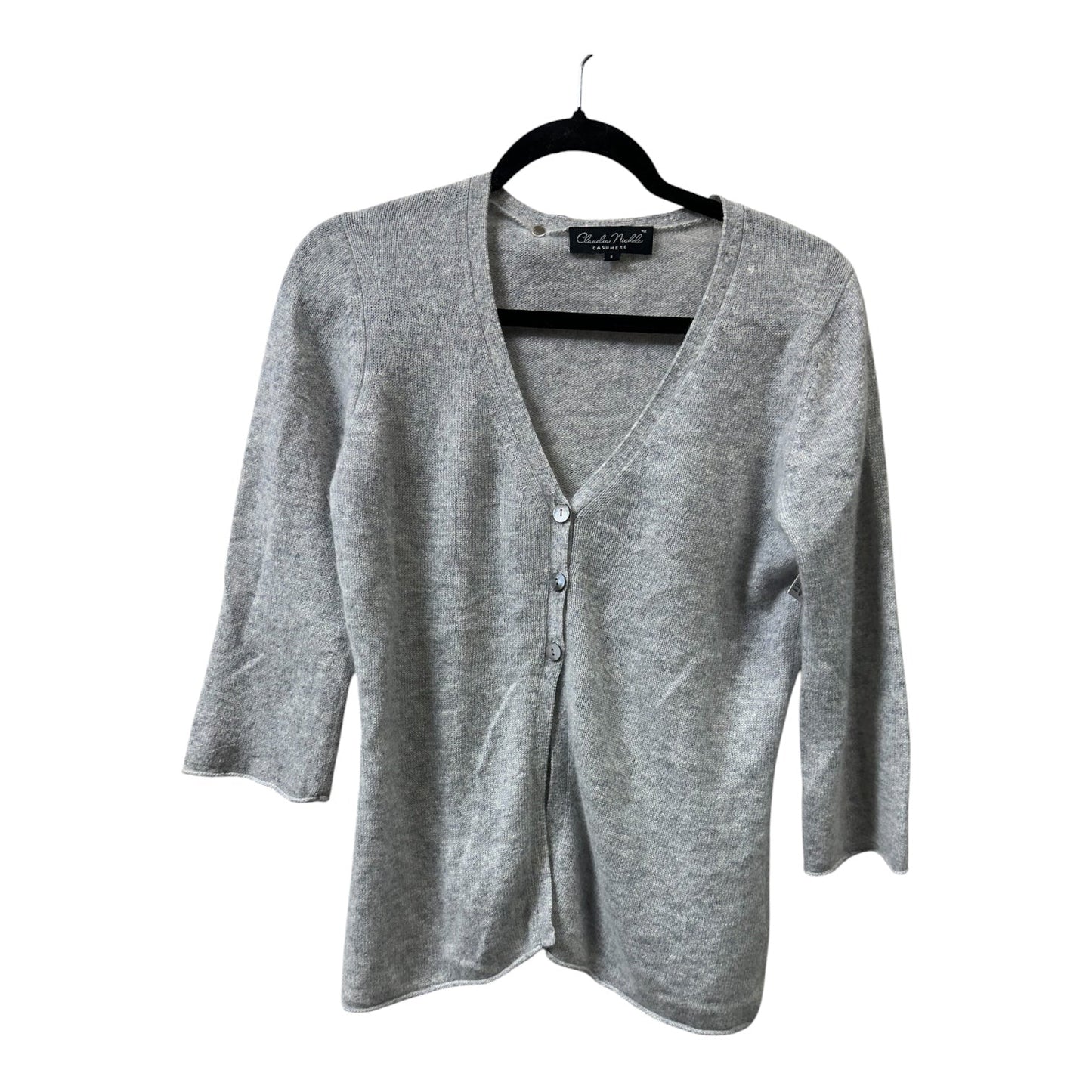 Sweater Cardigan Cashmere By Cmc In Grey, Size:S