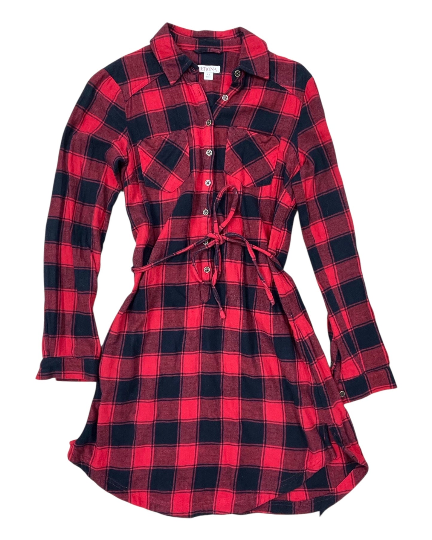 Dress Casual Short By Merona In Black & Red, Size:Xs