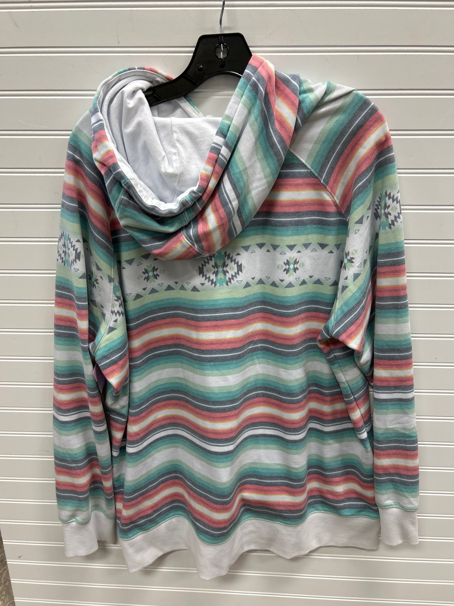 Sweatshirt Hoodie By Cmc In Aqua, Size:1X