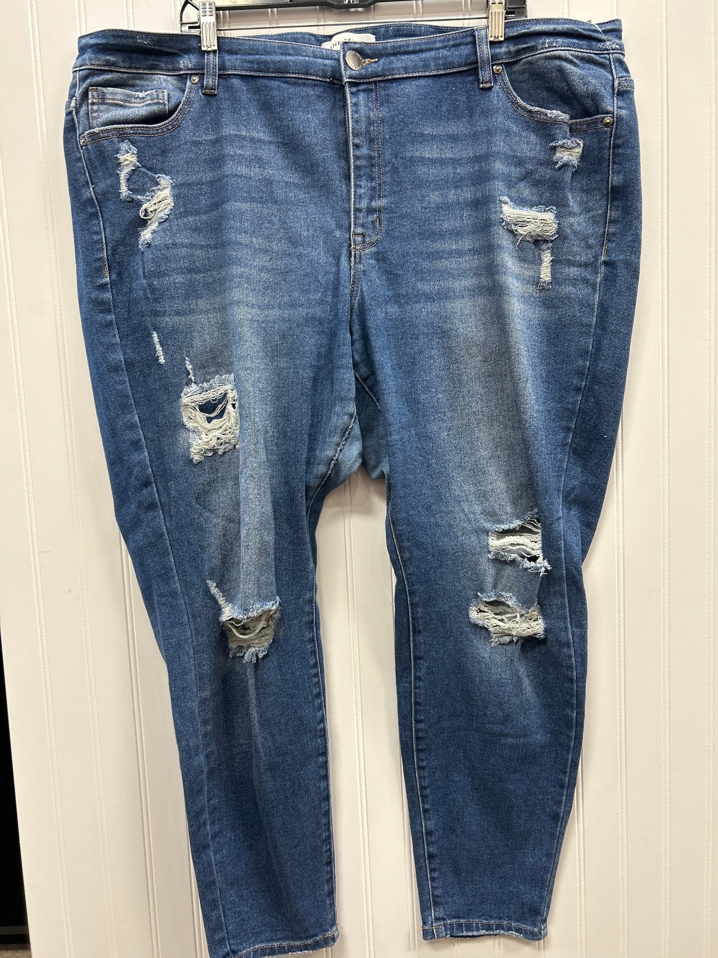 Jeans Skinny By Lane Bryant In Blue Denim, Size:24
