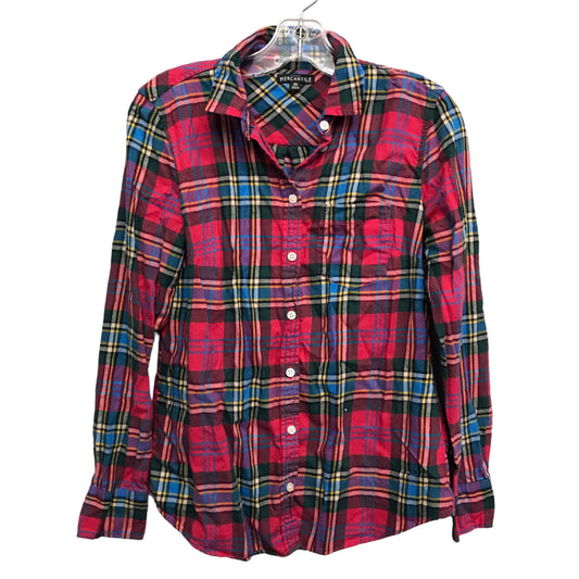 PLAID PATTERN TOP LS by J. CREW Size:XS