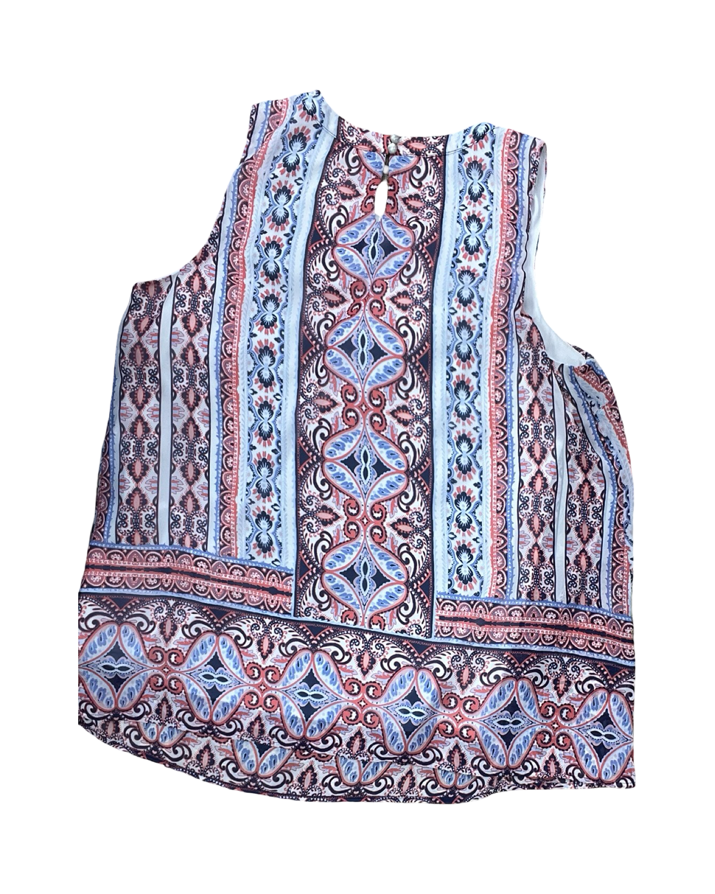 Top Sleeveless By Alyx In Pink & White, Size:Xl