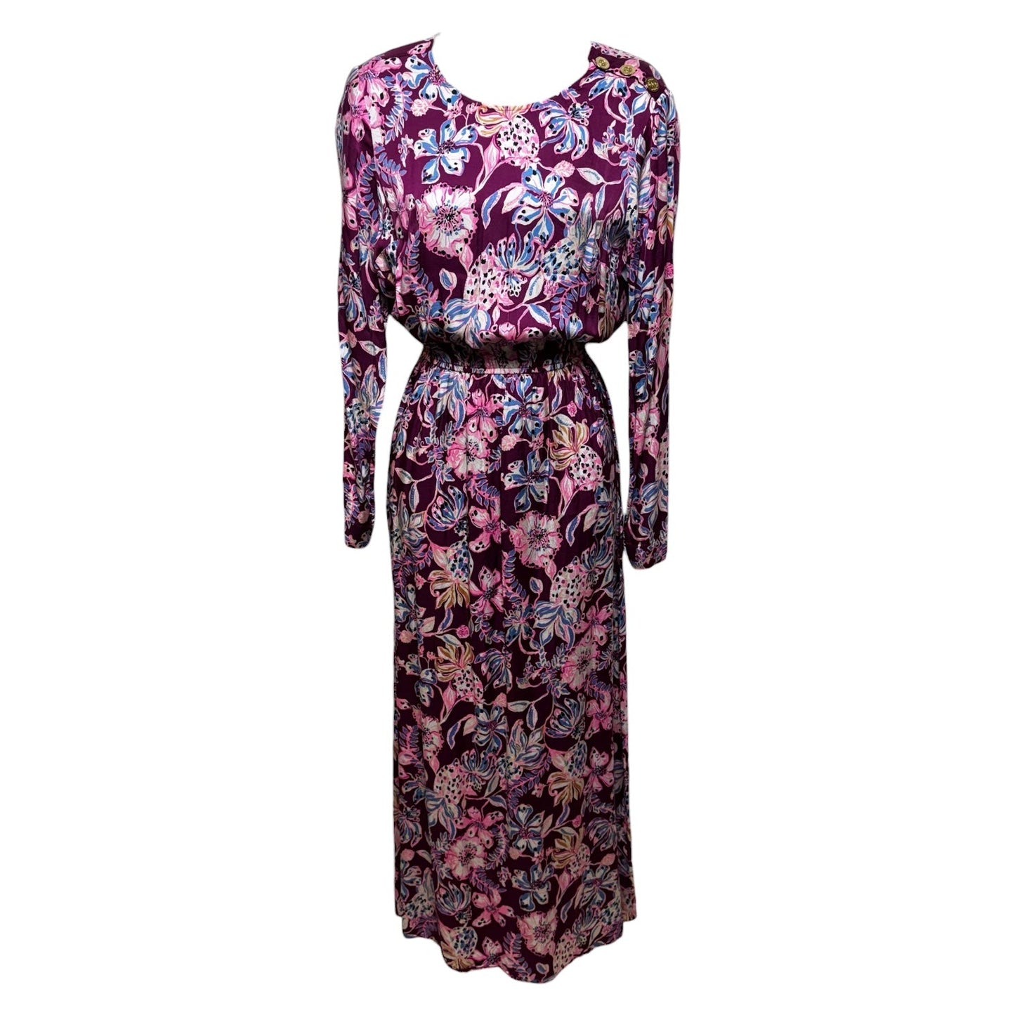 Dress Designer By Lilly Pulitzer In Floral Print, Size: 6