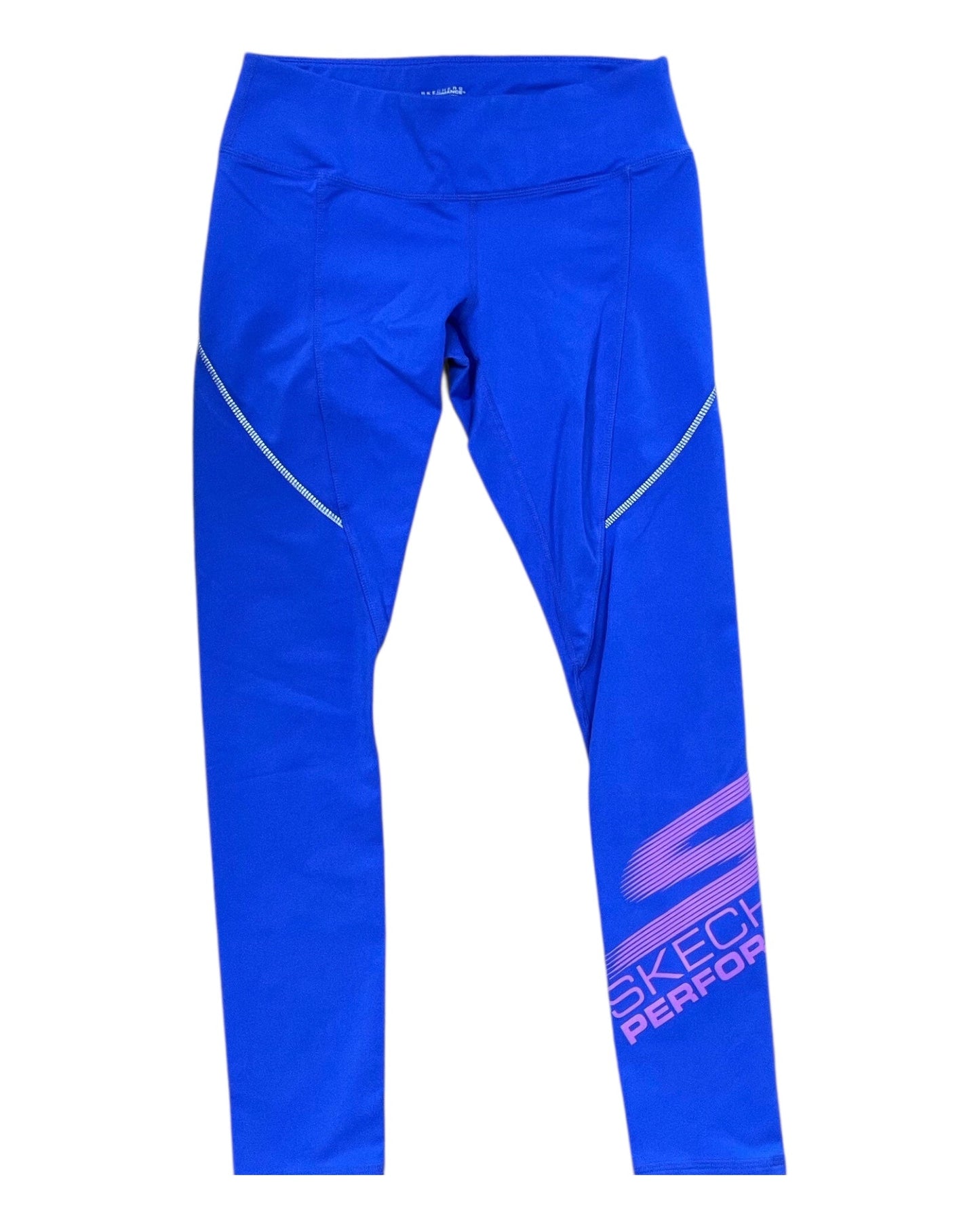 Athletic Leggings By Skechers In Blue, Size:M