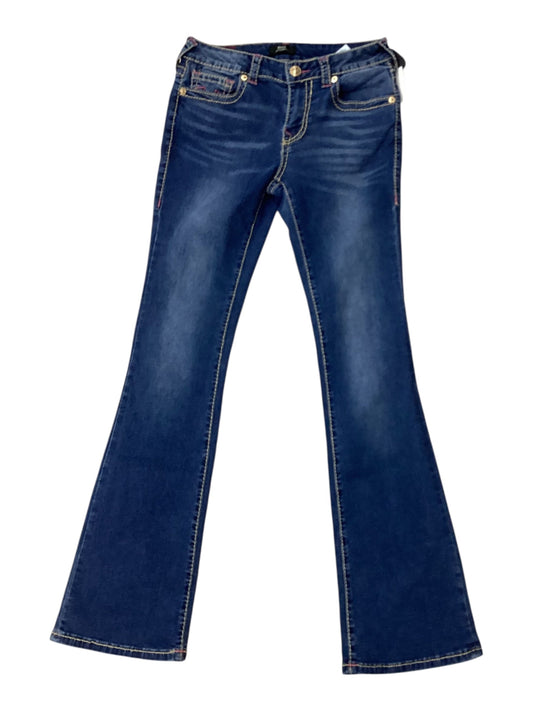 Jeans Boot Cut By True Religion In Blue Denim, Size:4