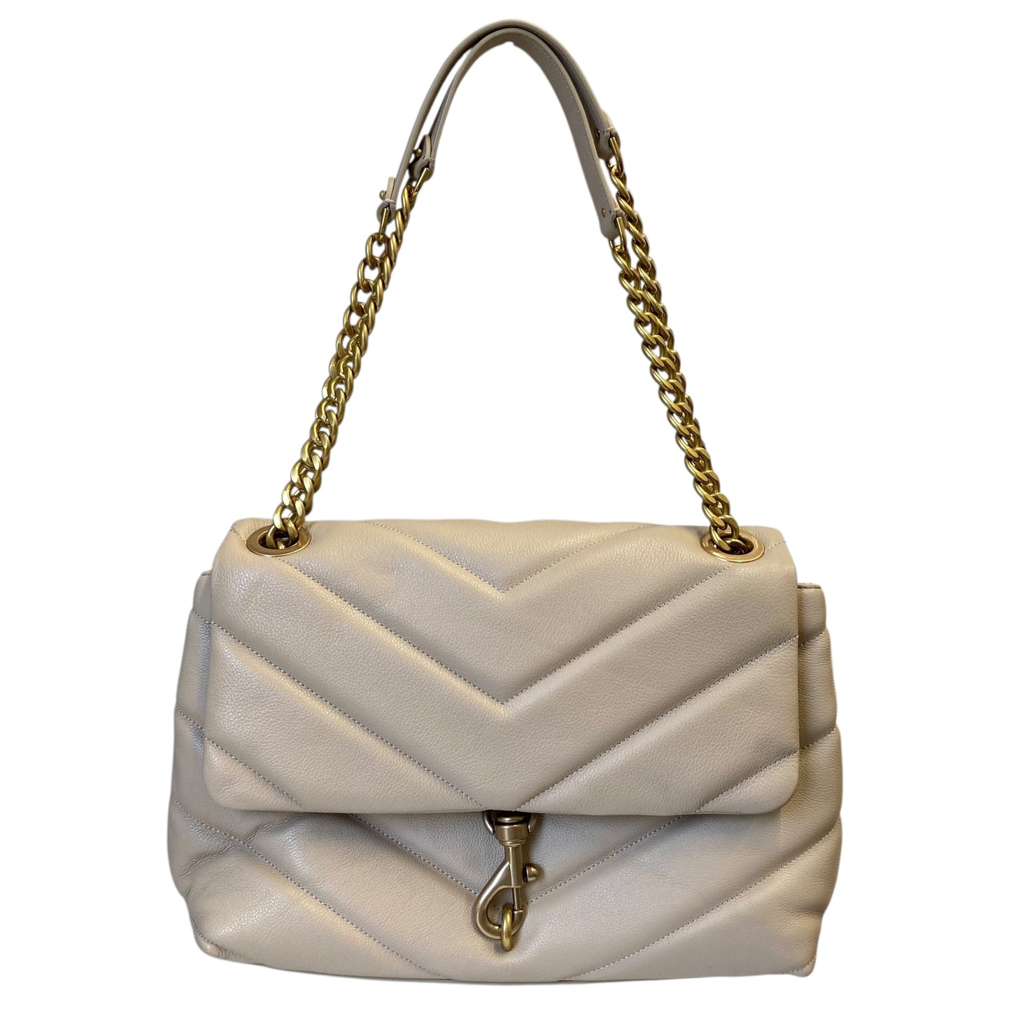 Handbag Designer By Rebecca Minkoff In Beige, Size:Large