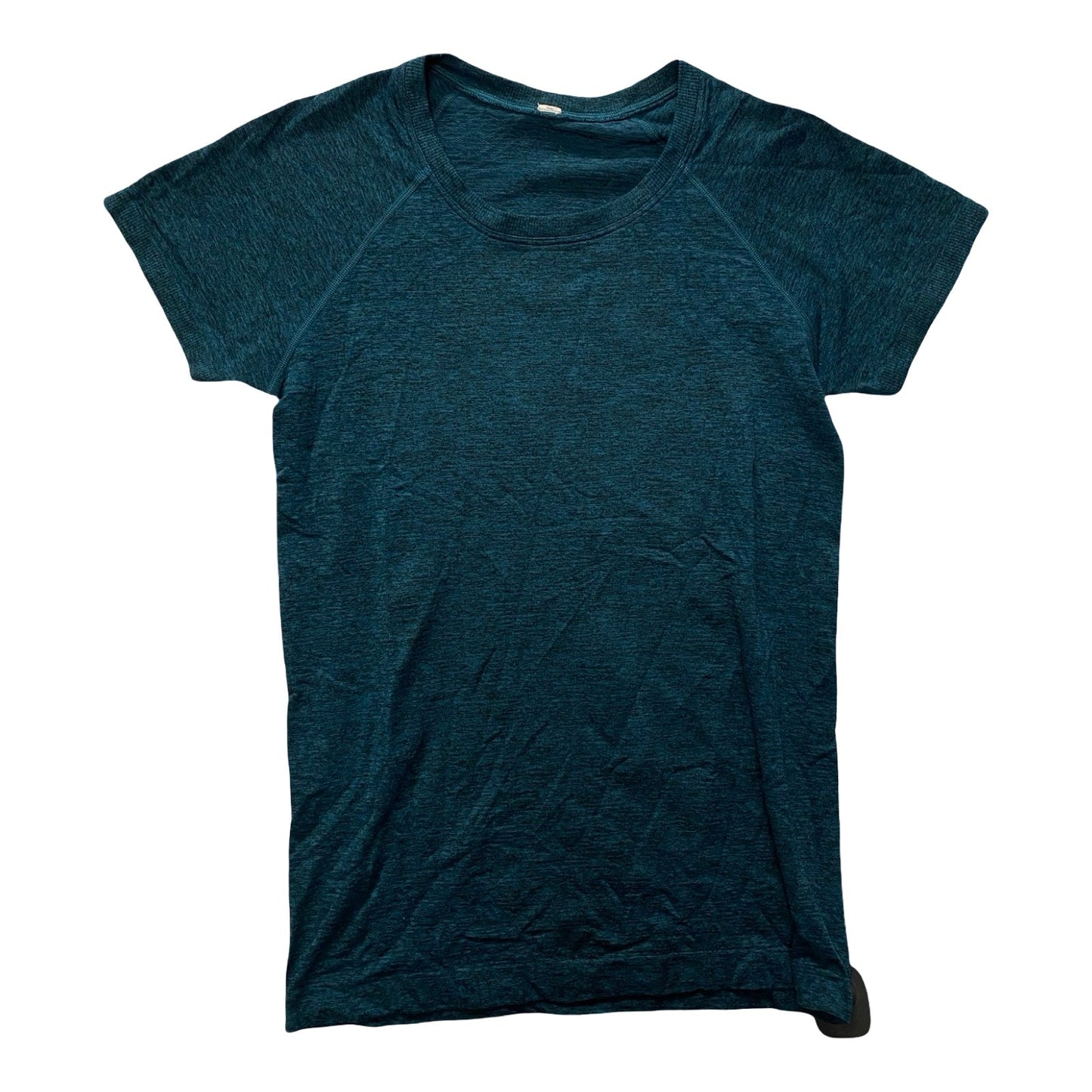 Athletic Top Ss By Lululemon In Teal, Size:8