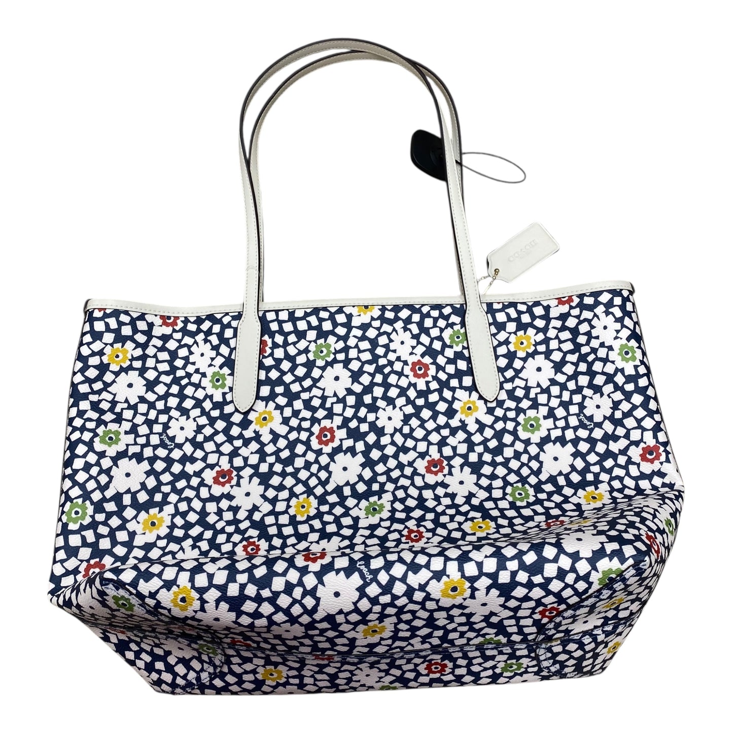 Handbag Designer By Coach In Floral Print, Size:Large