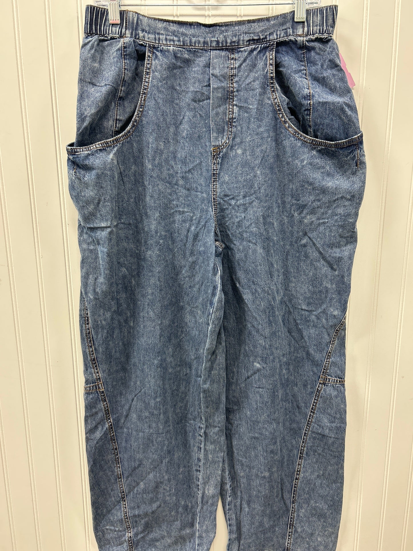 Jeans Wide Leg By New In In Blue Denim, Size:L