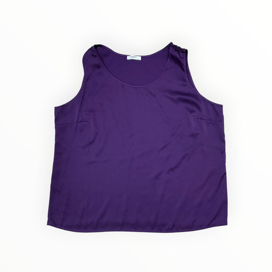 Top Sleeveless By Zeagoo In Purple, Size:2X