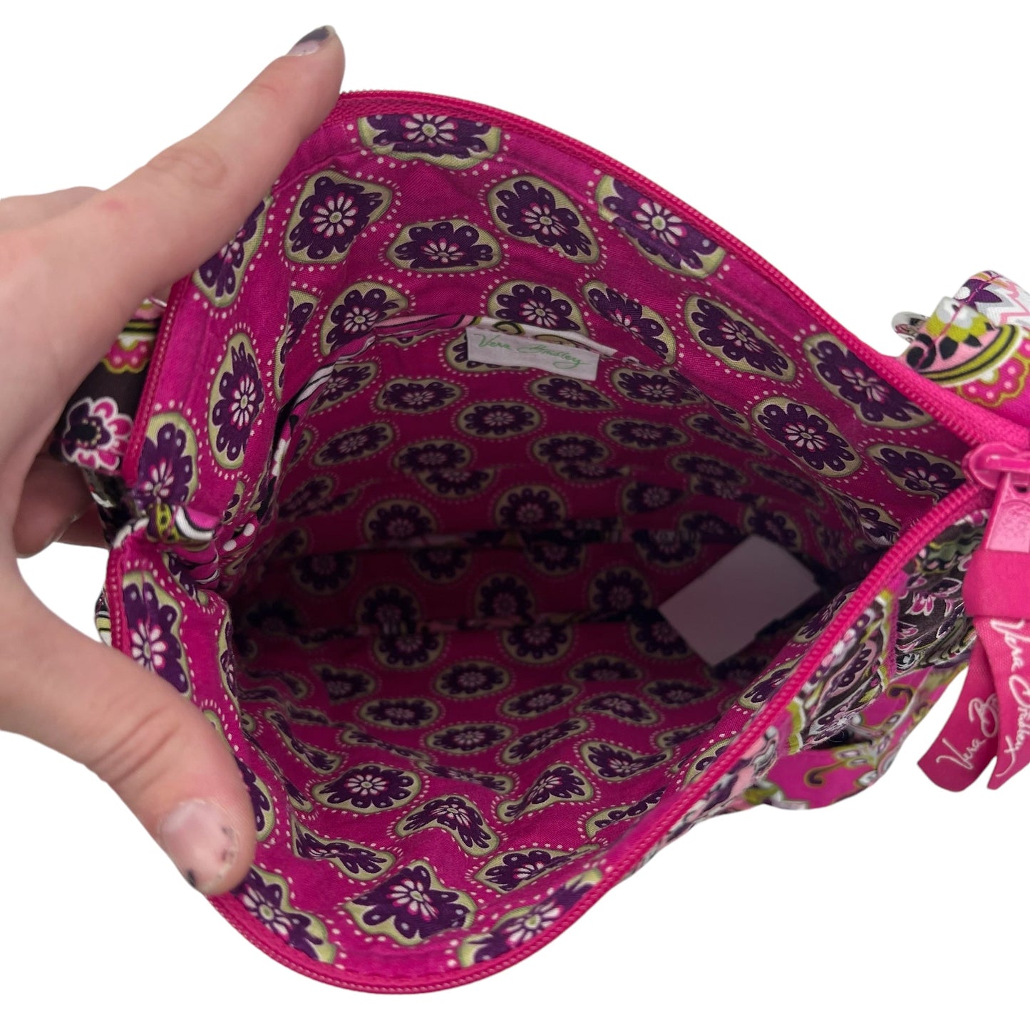 Crossbody By Vera Bradley In Pink & Purple, Size:Medium