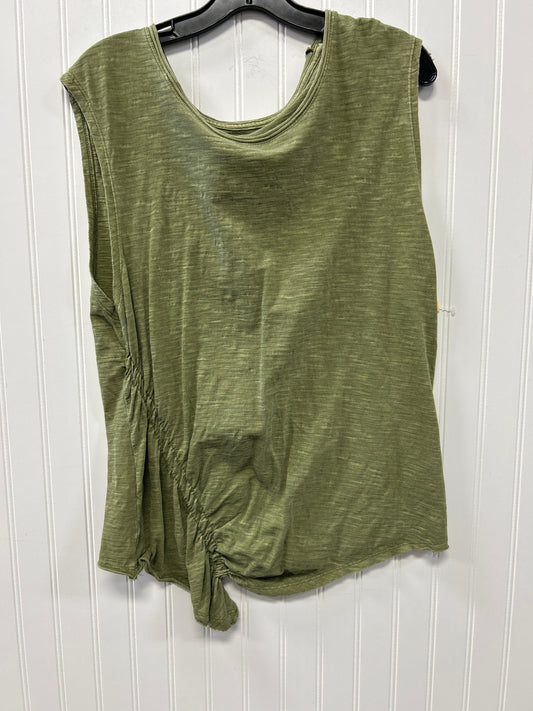 Top Sleeveless By Pilcro In Green, Size:L