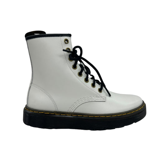 Boots Leather By Dr Martens In White, Size:5