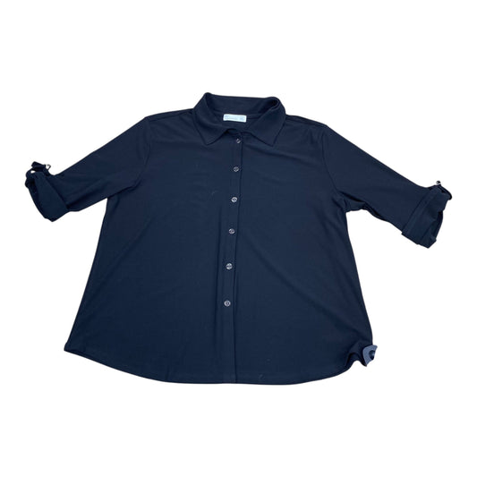 Top 3/4 Sleeve By 89Th And Madison In Black, Size:Xl