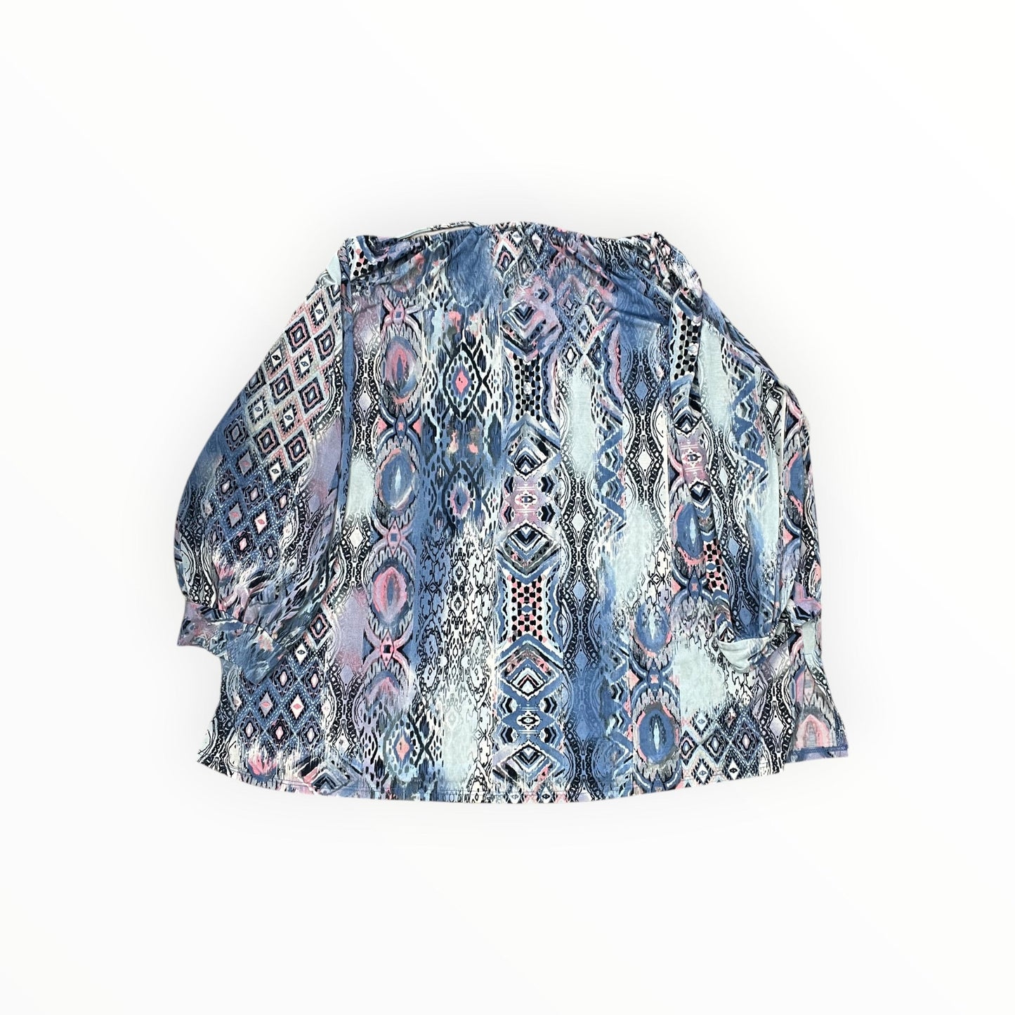 Top 3/4 Sleeve By Sew In Love In Blue & Pink, Size:L