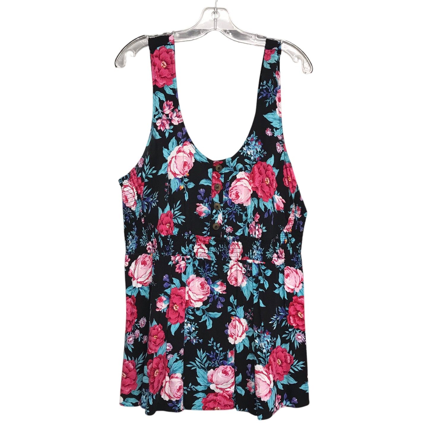 Top Sleeveless By Torrid In Floral Print, Size:2X