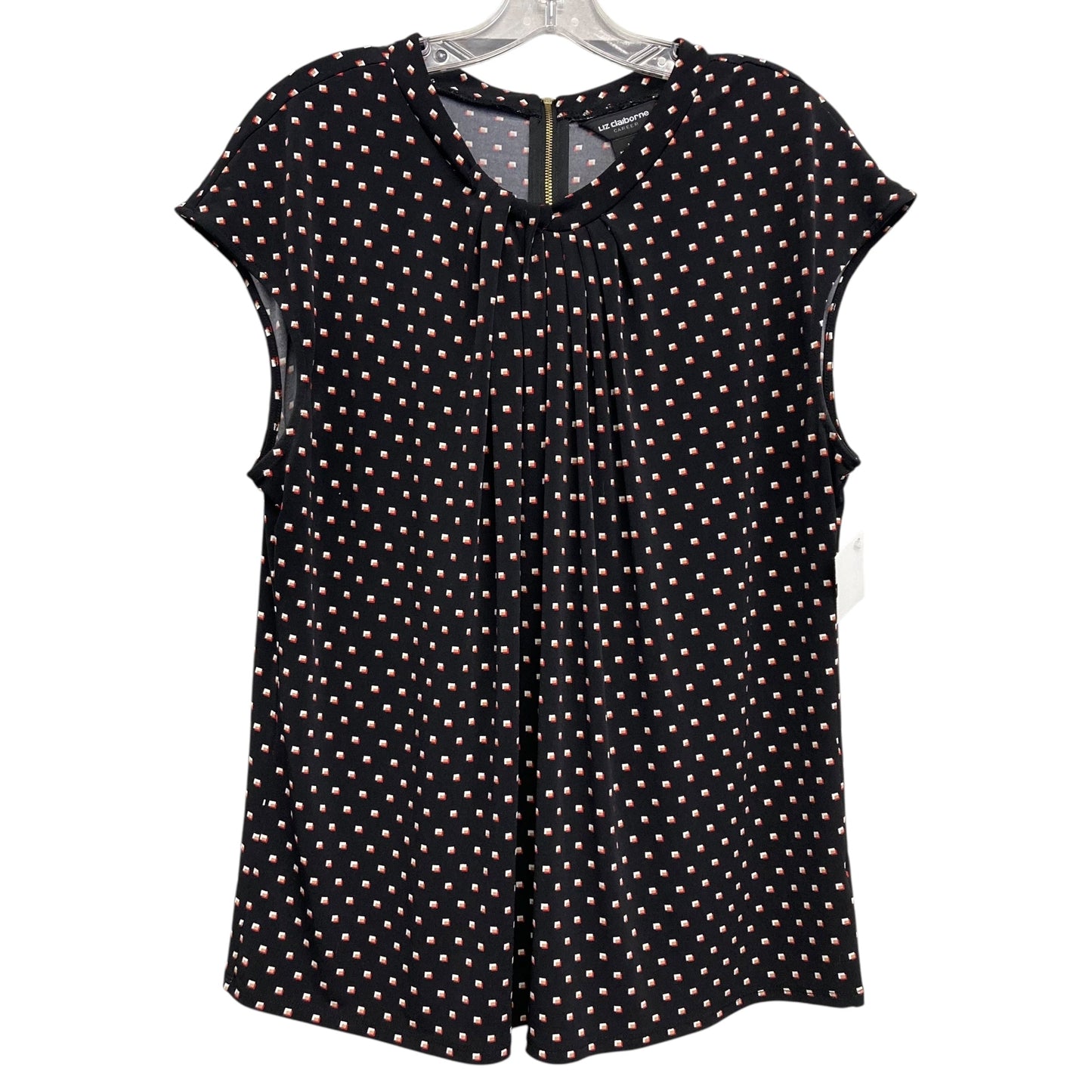 Top Sleeveless By Liz Claiborne In Black, Size:Xl