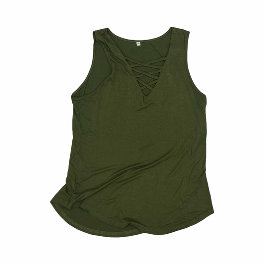 Tank Top By Cmf In Green, Size:M