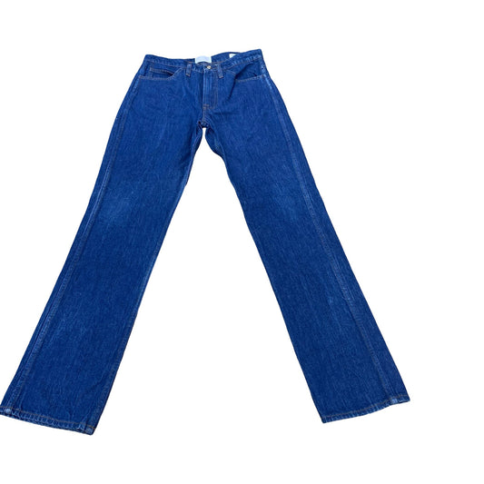 Jeans Straight By Frame In Blue Denim, Size:2