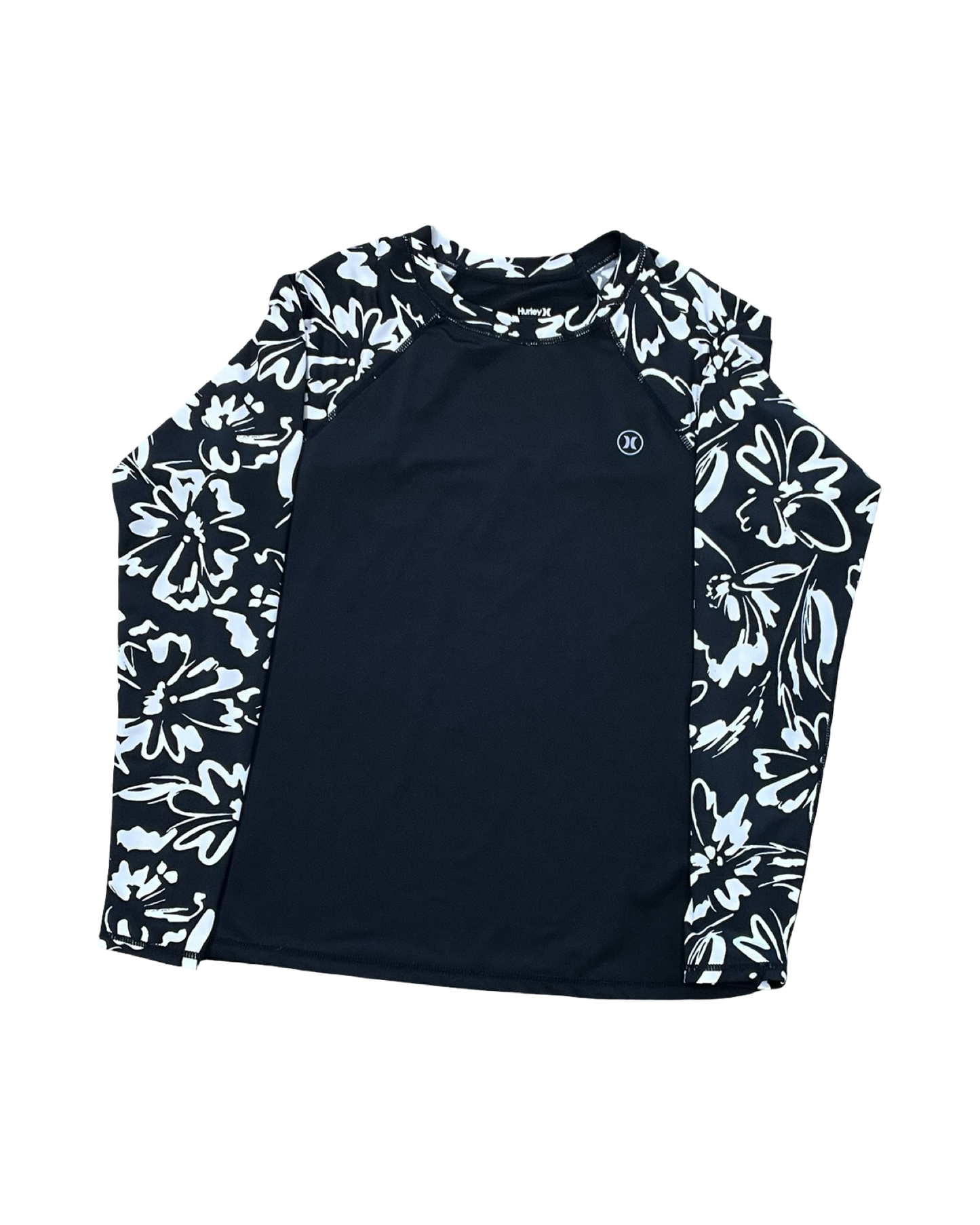 Top Ls By Hurley In Black & White, Size:M