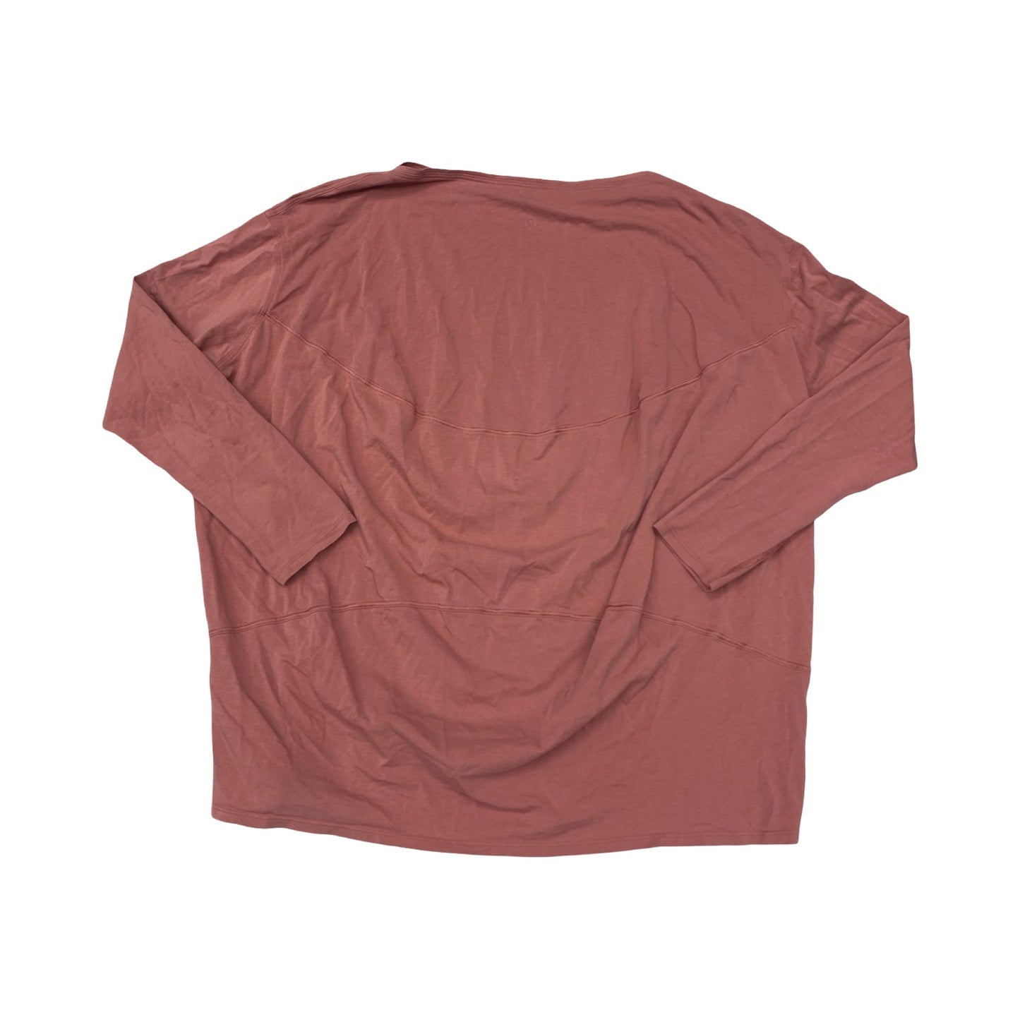 Athletic Top Ls Crewneck By Lululemon In Pink, Size:L