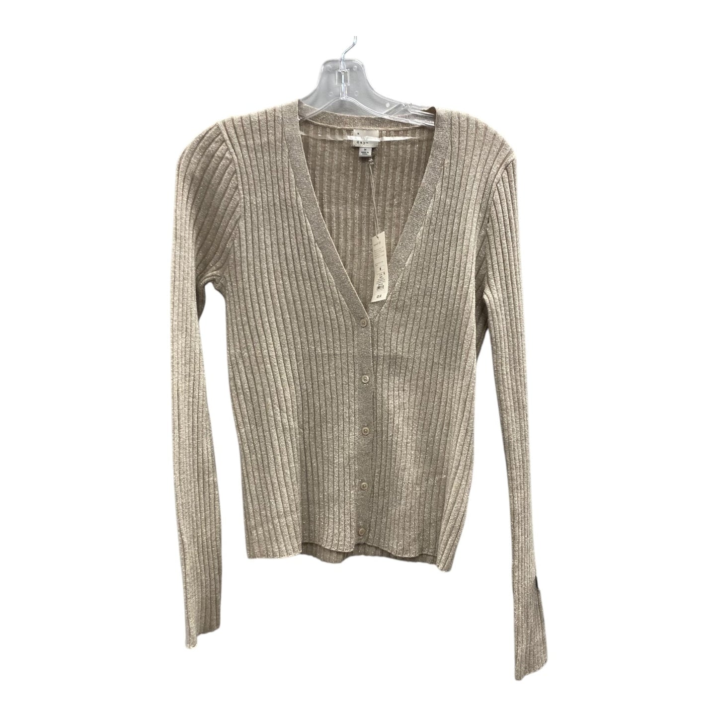 Sweater Cardigan By A New Day In Gold & Silver, Size:M