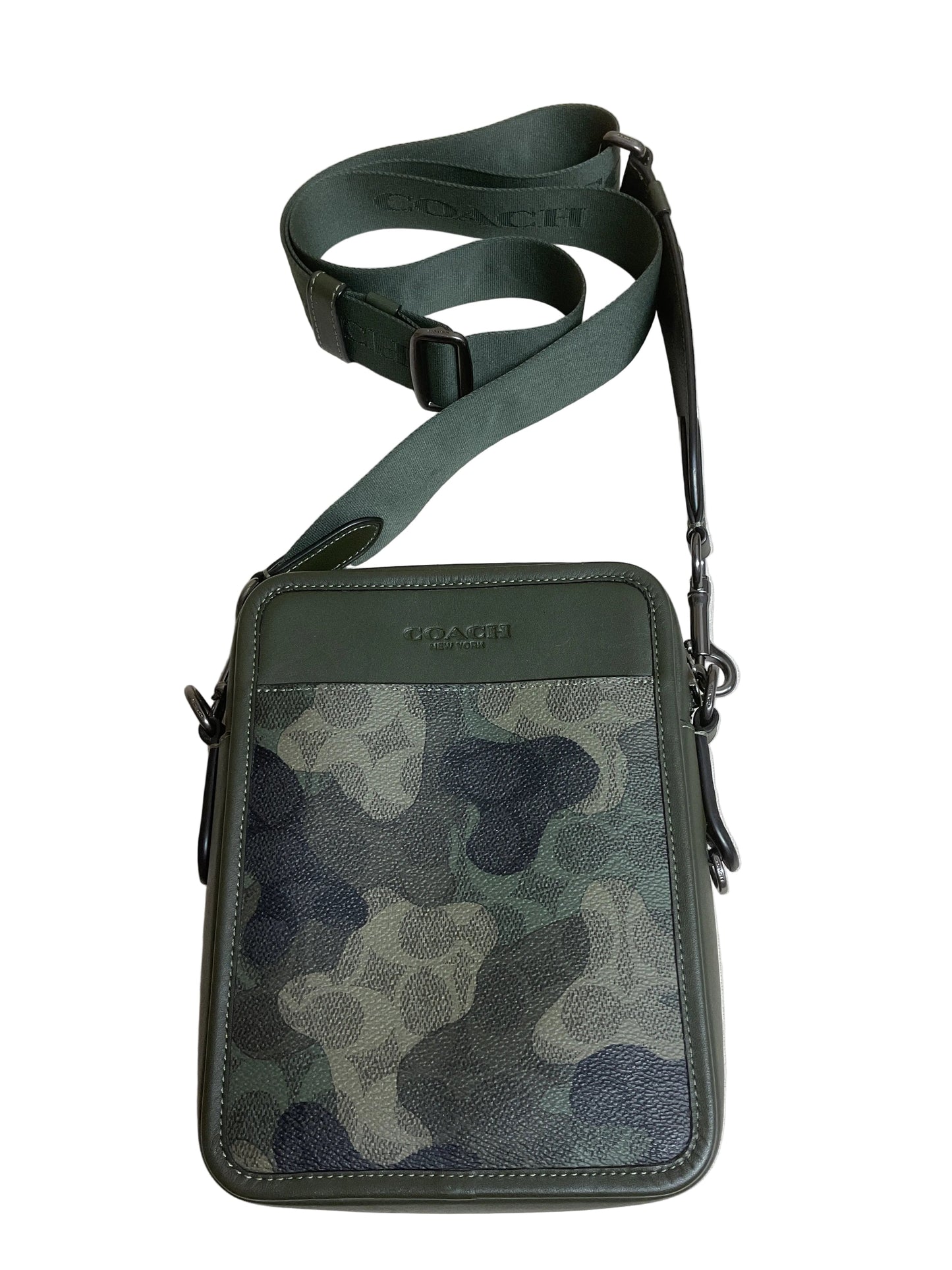 Crossbody Designer By Coach In Camouflage Print, Size:Small