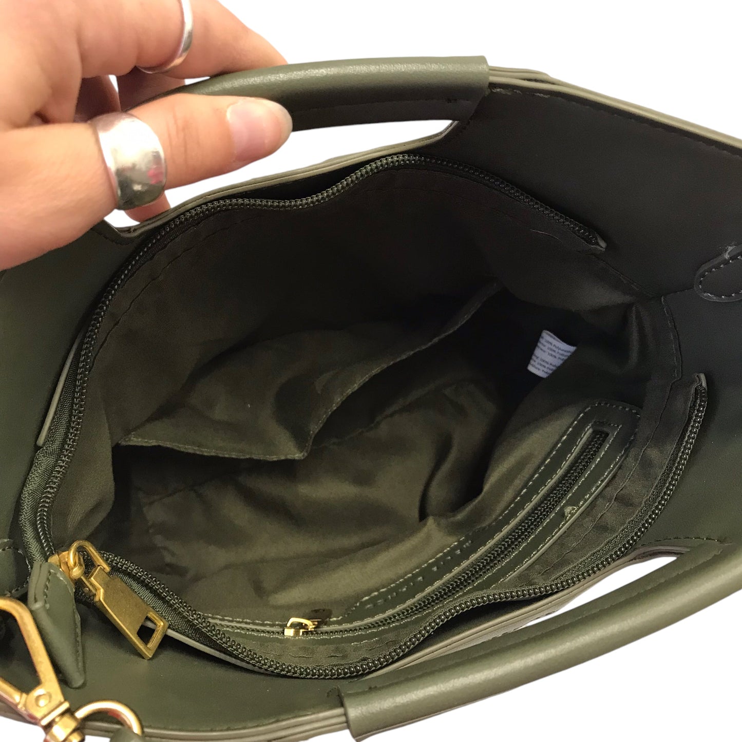 Handbag By Anthropologie In Green, Size:Medium