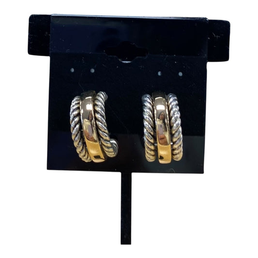 Earrings Hoop  In Gold & Silver