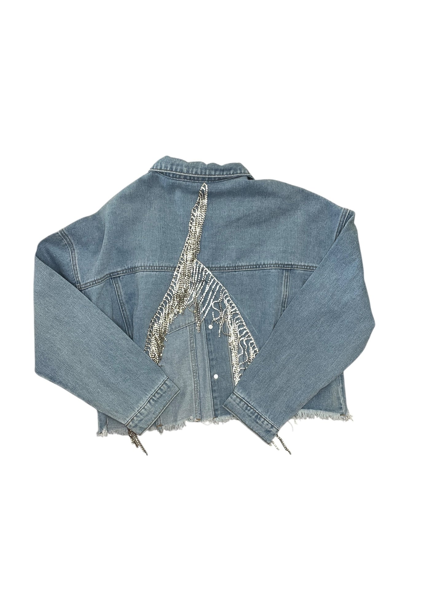 Jacket Denim By Andree By Unit In Blue Denim, Size:S
