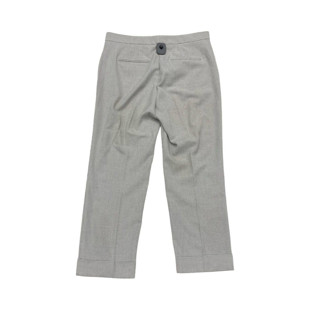 Pants Cropped By Ann Taylor In Grey & White, Size:12