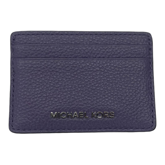 Id/Card Holder Designer By Michael Kors In Purple