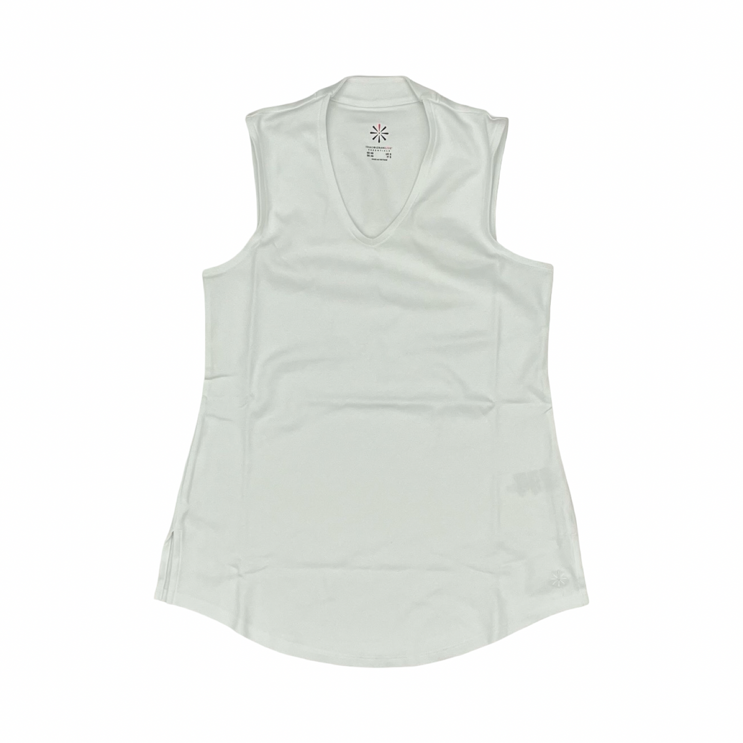 Top Sleeveless By Isaac Mizrahi Live Qvc In White, Size:Xs